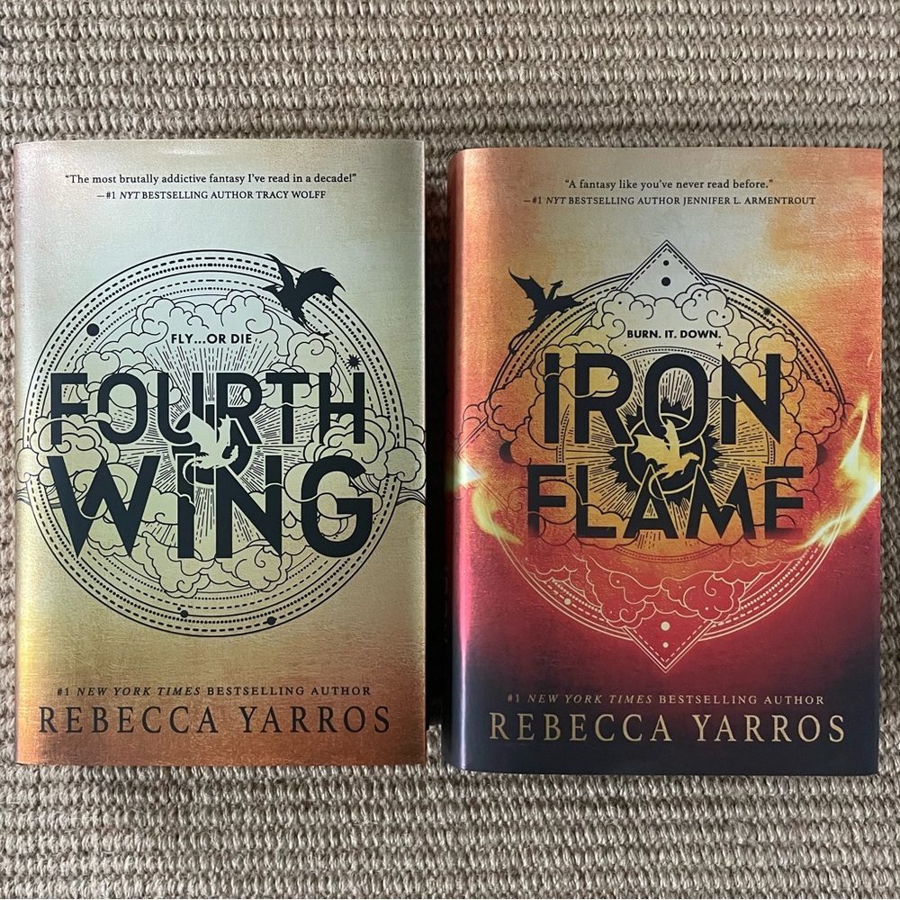 Fourth Wing & Iron Flame by Rebecca Yarros - Hardcover